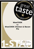 1 star Guild of fine food great taste award WeeCOOK Chicken & Bacon pie, Carnoustie, Angus, Dundee, Scotland